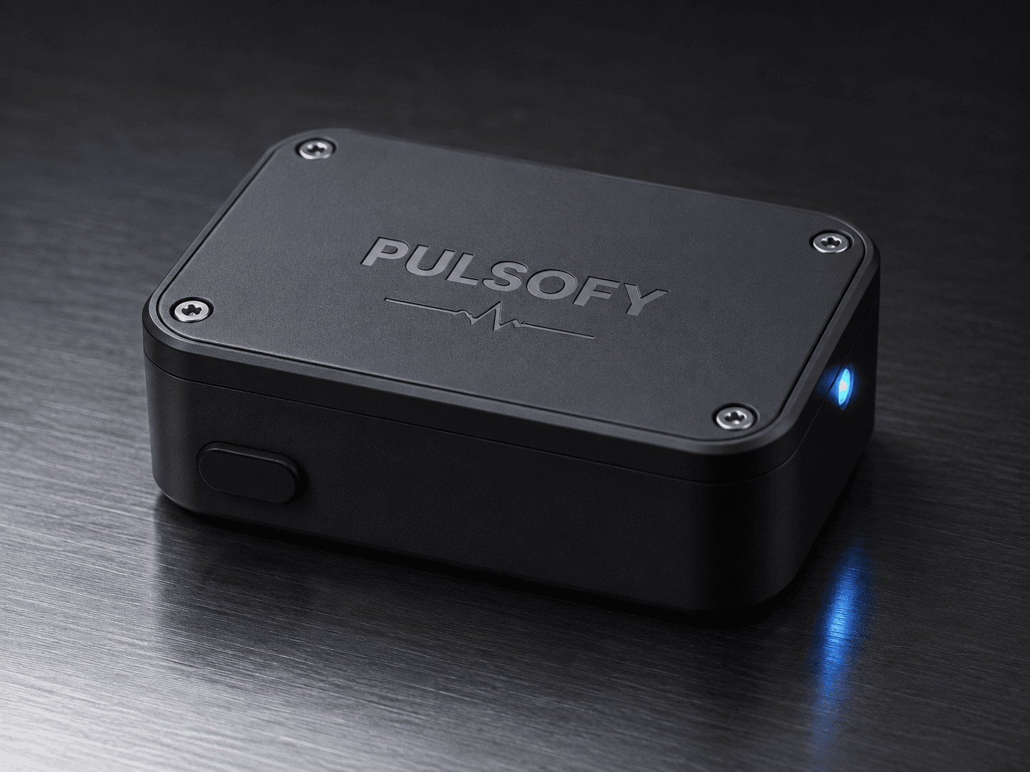 Pulse battery sensor magnet-mounted on brushed steel